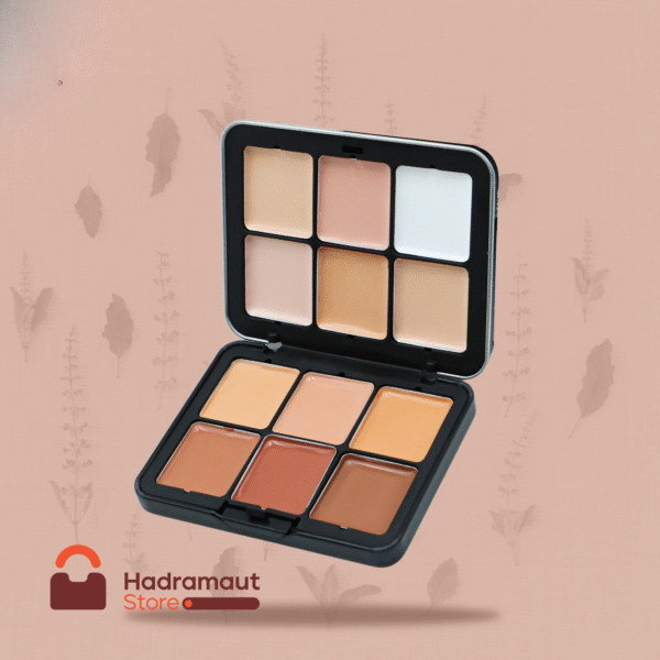 الباليت مودا بيوتي تحتوي  على 12 لونًا بدرجات متعددة تشمل كريم الأساس
