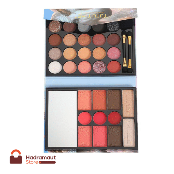 باليت مكياج "TUTUTIME" تحتوي على مجموعتين من الألوان